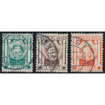 Nederländerna 143-145 stämplade