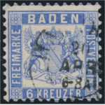 Baden 19a stämplad