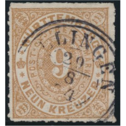 Württemberg 40a stämplad
