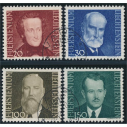Liechtenstein 214-217 stämplade