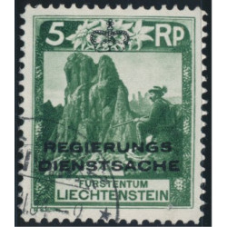 Liechtenstein D1B stämplad