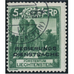 Liechtenstein D1B stämplad