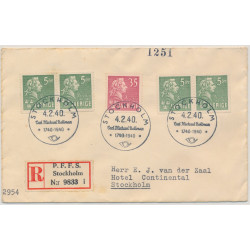 Sverige FDC 4.2.1940 CB