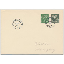 Sverige FDC 15.10.1962