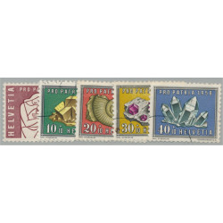 Schweiz 657-661 stämplade