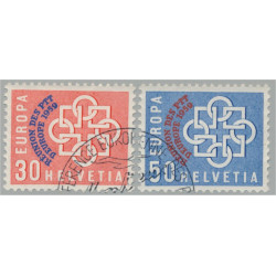 Schweiz 681-682 stämplade