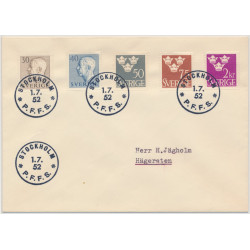 Sverige FDC 1.7.1952
