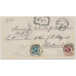 Sverige 21p+26h assbrev UPSALA 28.6.1877
