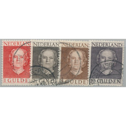 Nederländerna 540-543 stämplade