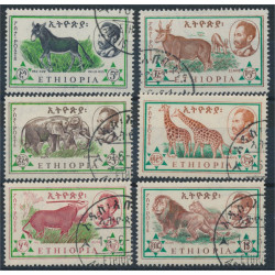 Etiopien 408-413 stämplade