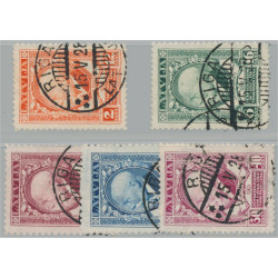 Lettland 124-128 stämplade