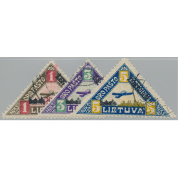 Litauen 118-120 stämplade
