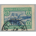 Danska Västindien 38 stämplad