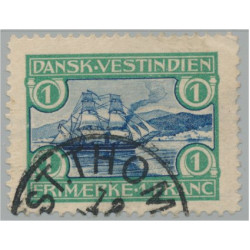 Danska Västindien 38 stämplad