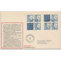 Sverige FDC 1957-06-01