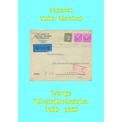 Exponat Valter Skenhall - tjänsteförsändelser 1920-1990